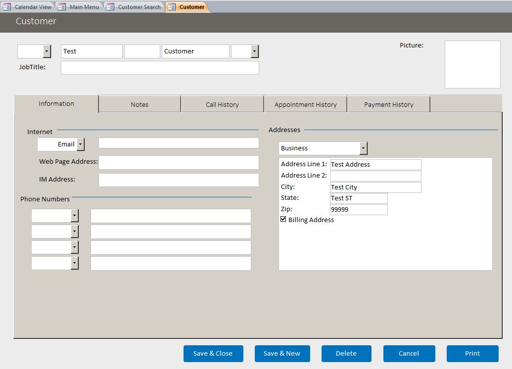 Architect Appointment Tracking Database Template Outlook Style | Appointment Database