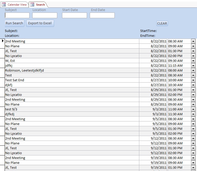 Annual Leave Schedule Template Free