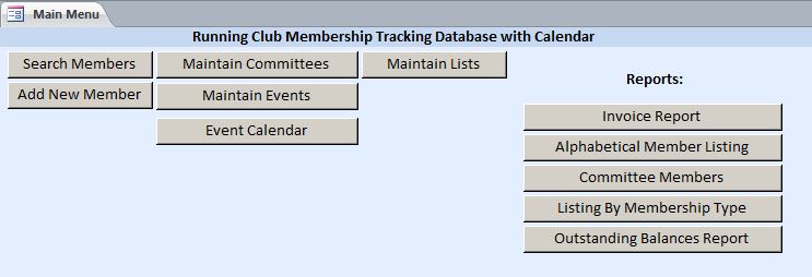 Swim Club Membership Tracking Template |  Tracking Database
