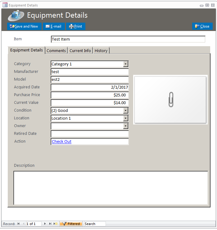 Softball Equipment Tracking Database Template | Equipment Database