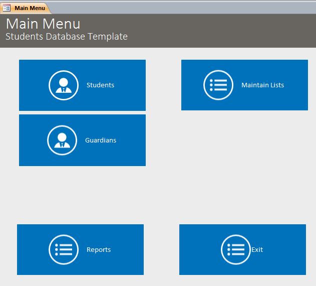 Students Template | Students Database