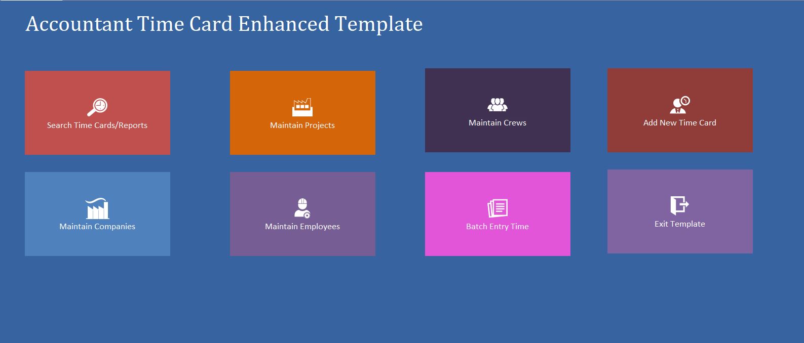 Enhanced Accountant Time Hour/Clock Tracking Template | Tracking Database