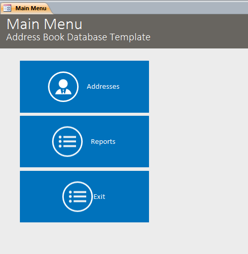 Microsoft Access Address Book Database | Full-Featured Contact Management