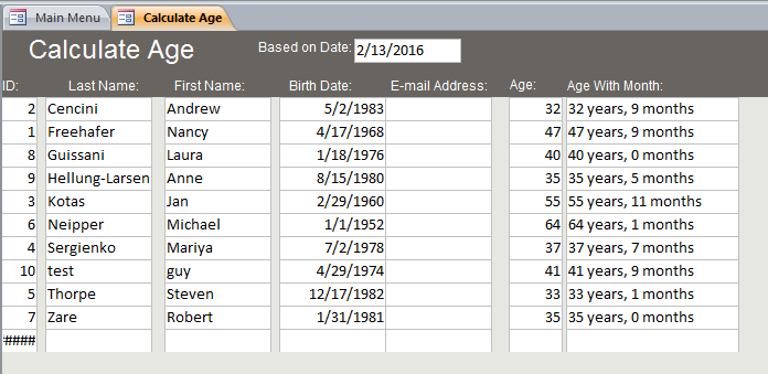 Age Calculator