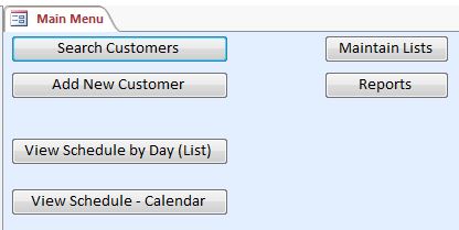 Air Conditioning Appointment Tracking Template Outlook Style | Appointment Tracking Database