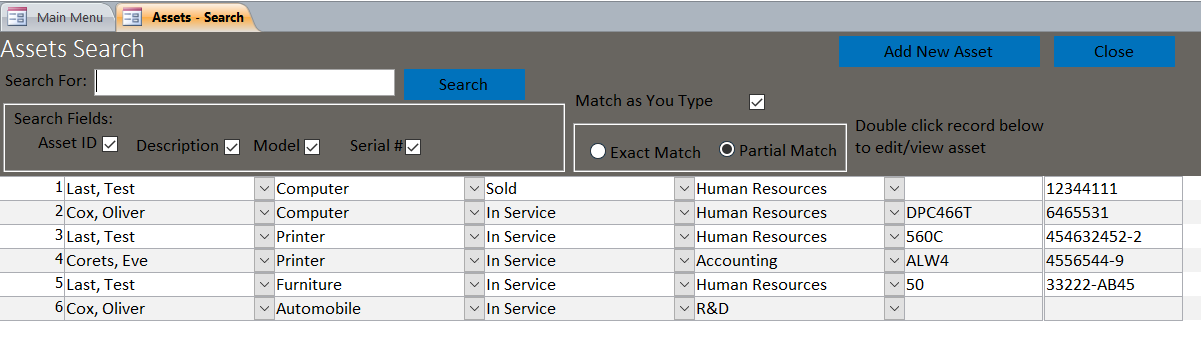 Asset Tracking