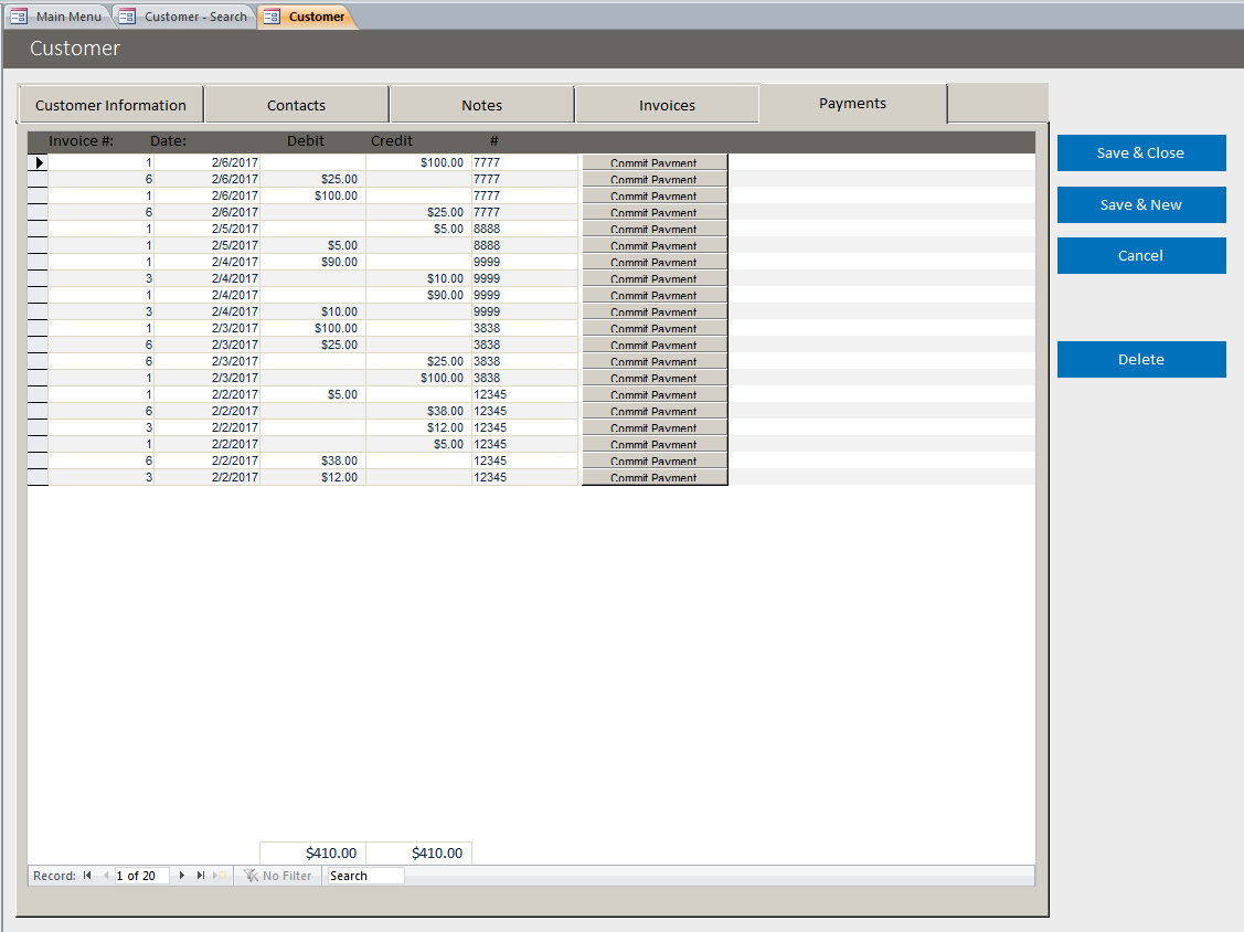 Sales Database Template | Sales Database