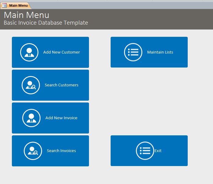 Invoicing Template Database | Invoice Database | Invoice Template