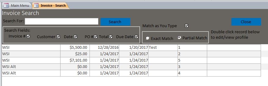 Invoicing Template Database | Invoice Database | Invoice Template