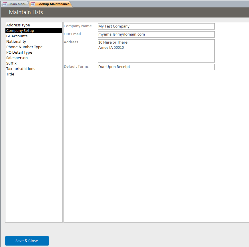 Purchase Order