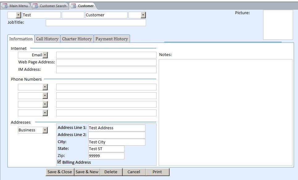 Boat Charter Reservation Database Template | Reservation Database