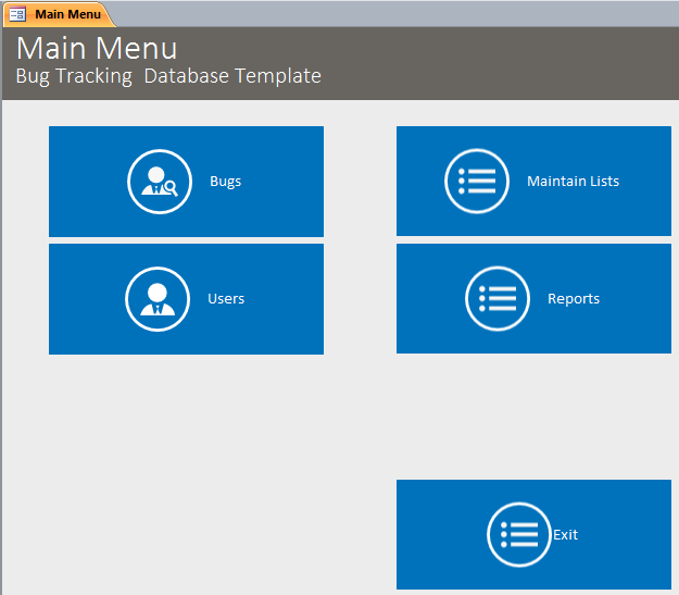 Bug Tracking Database Template | Defect Database