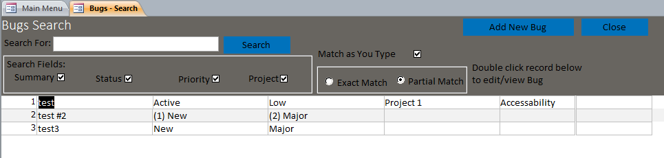 Bug Tracking Database Template | Defect Database