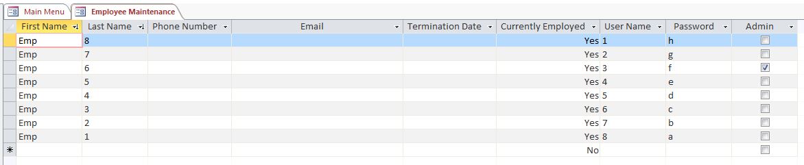 Basic Business Accounting Database