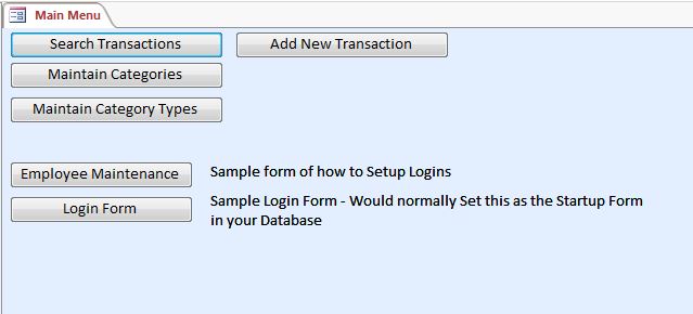 Basic Business Accounting Database