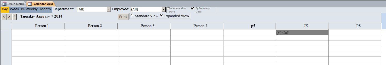 Call Log/Interaction Tracking Template | Tracking Database