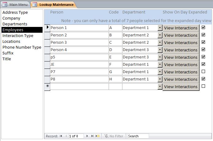 Call Log/Interaction Tracking Template | Tracking Database