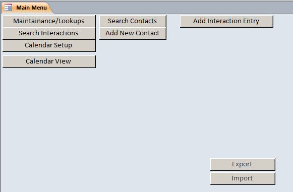 Call Log/Interaction Tracking Template | Tracking Database