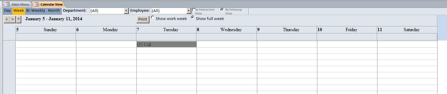 Call Log/Interaction Tracking Template | Tracking Database