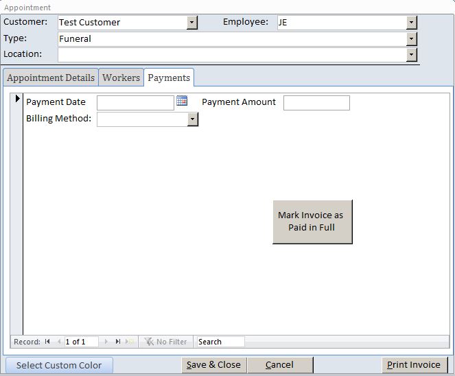 Catering Reservation Database Template | Reservation Database