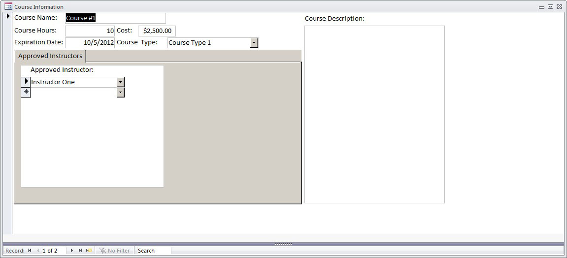 Class Student Database Template | Class Tracking Database