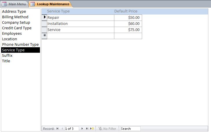 Construction Appointment Tracking Template Outlook Style | Appointment Database