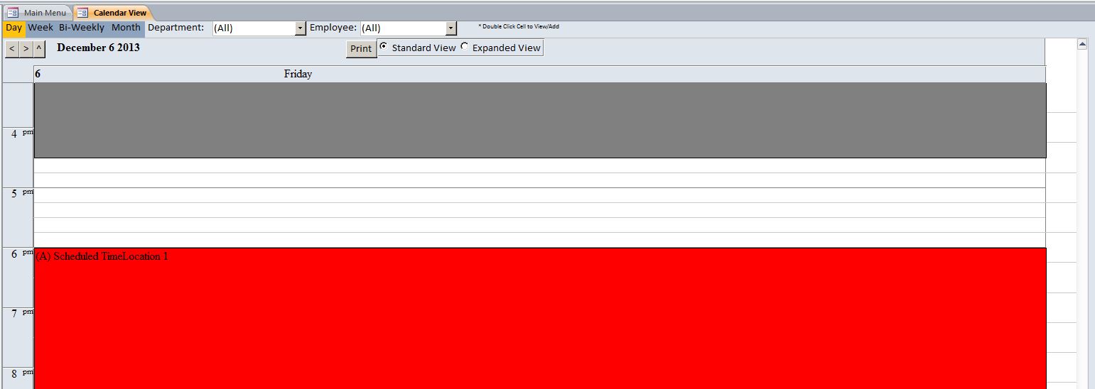 Consultant Scheduling Database Template | Scheduling Database