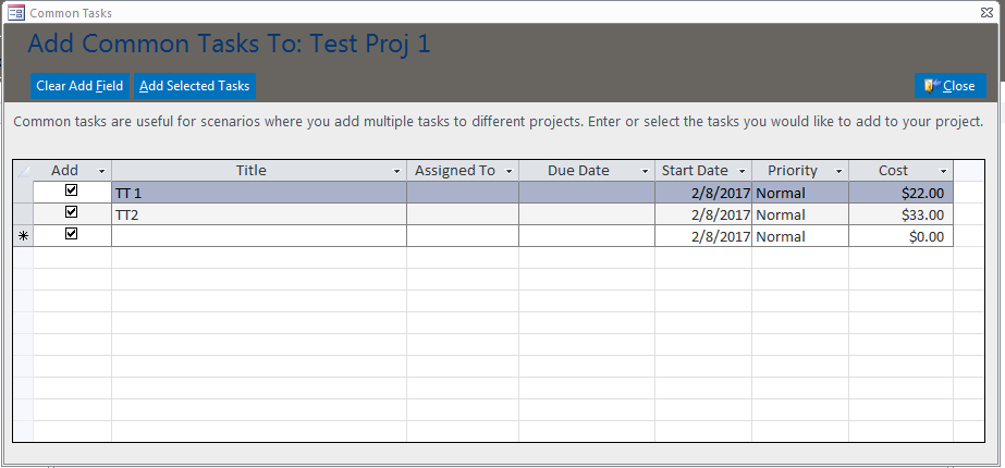 Contract Tracking