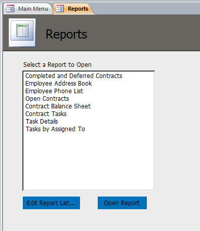 Contract Tracking