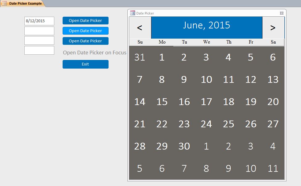 Custom Date Picker System | Date Picker Template