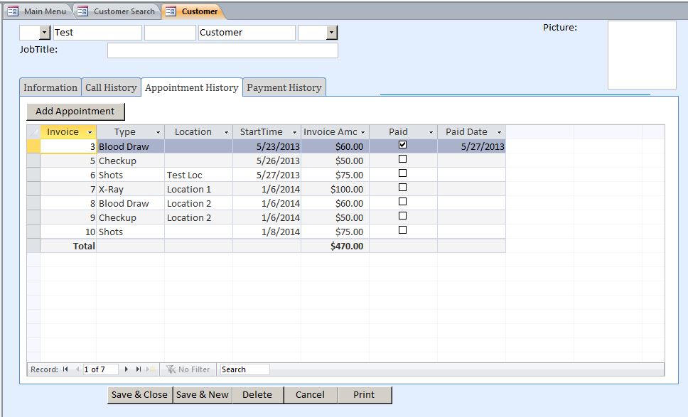 Doctor Appointment Database