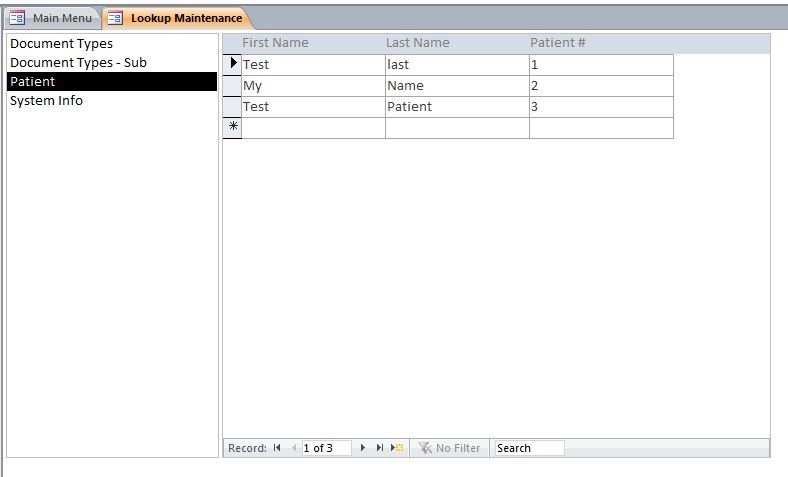 Electronic Medical Record Database Template | EMR Database