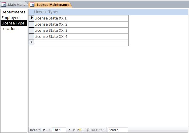 Employee License Tracking Template | Training Database