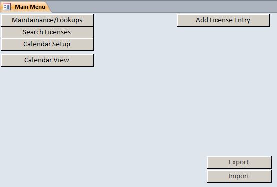 Employee License Tracking Template | Training Database