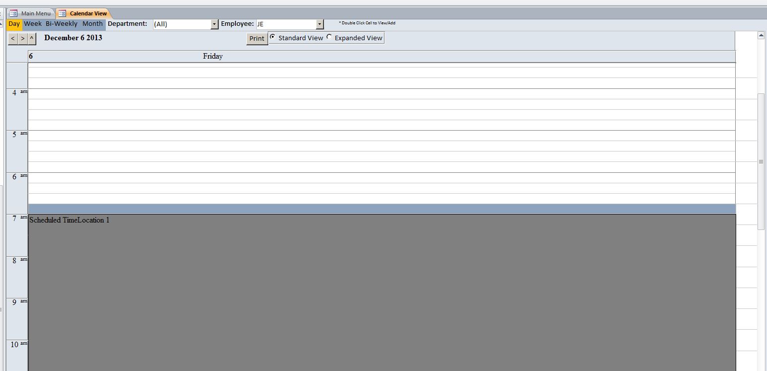 Employee Scheduling Database Template | Shift Scheduling Template