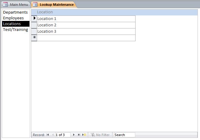 Carpenter Training Test Tracking Database Template | Training Database