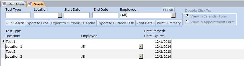 Human Resources Certification/Training/Test Tracking Template | Training Database