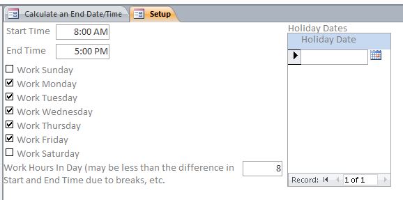 End Date Calculation Template |  End Date Calculation Database