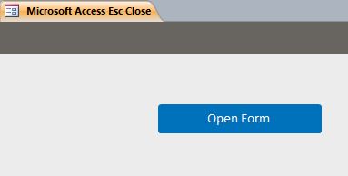 Esc Close Template | Esc Close Database