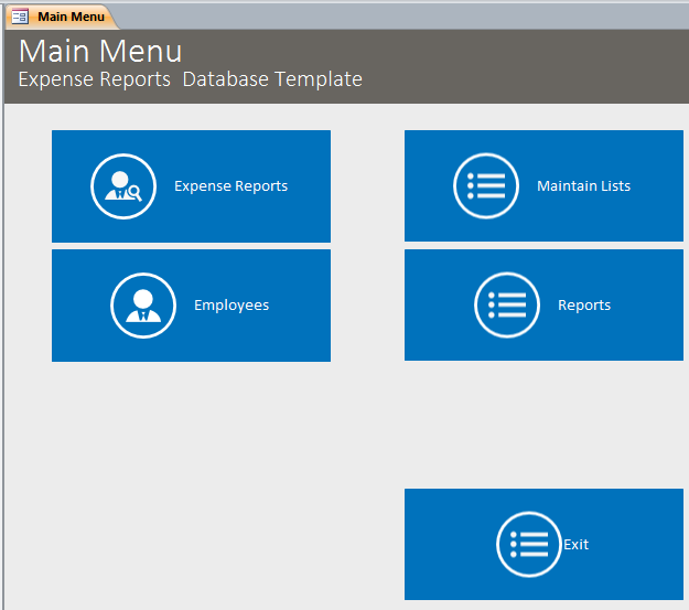 Expense Reports Database Template | Expense Tracking Database