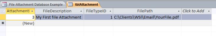File Attachment Template |  File Attachment Database