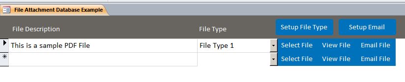 File Attachment Template |  File Attachment Database