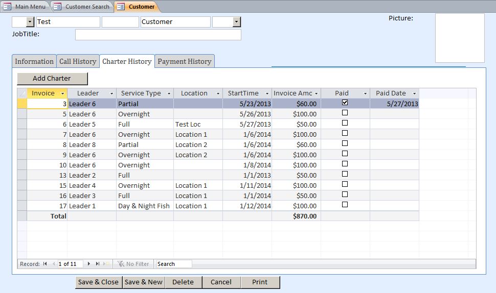 Fishing Charter Reservation Template Outlook Style | Reservation Database