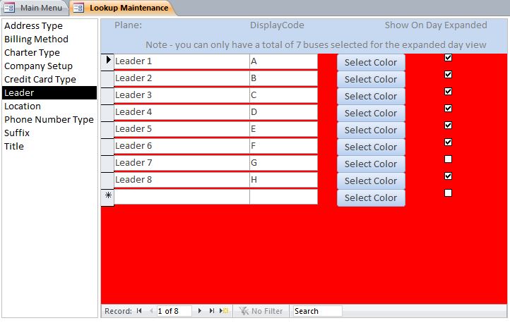 Fishing Charter Reservation Template Outlook Style | Reservation Database