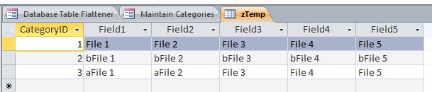 Table Flattener Template | Table Flattener Database