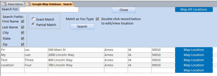 Microsoft Access Google Map Database | Google Maps with Access