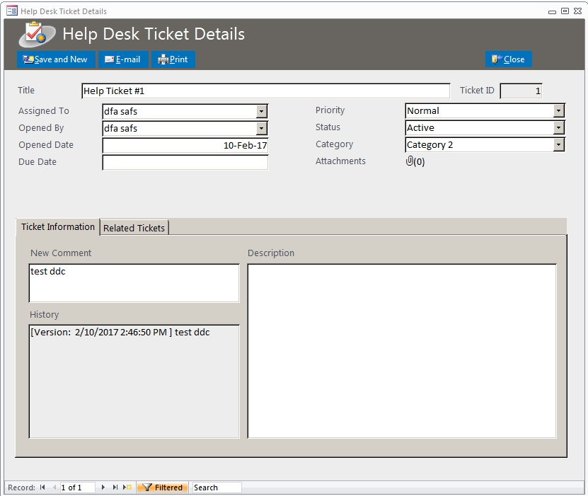 Help Desk Tracking Database Help Desk Ticketing Software