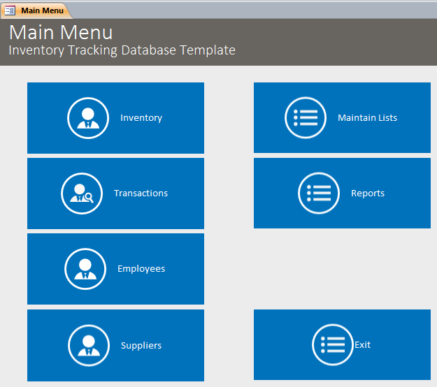 Inventory Template | Inventory Database