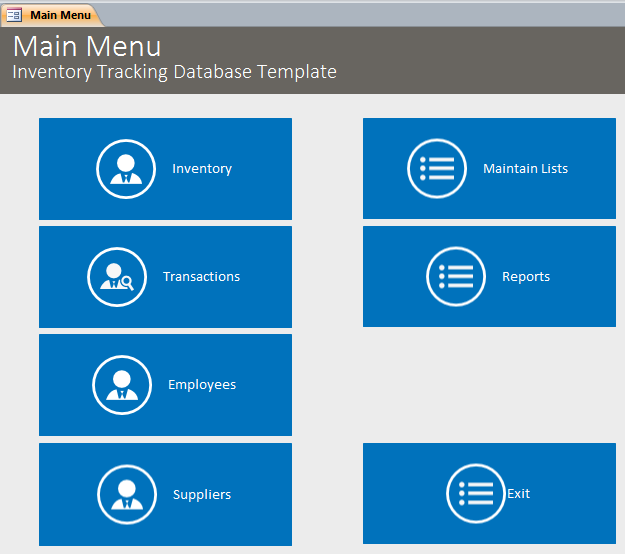 Inventory Database Template Inventory Tracking Software