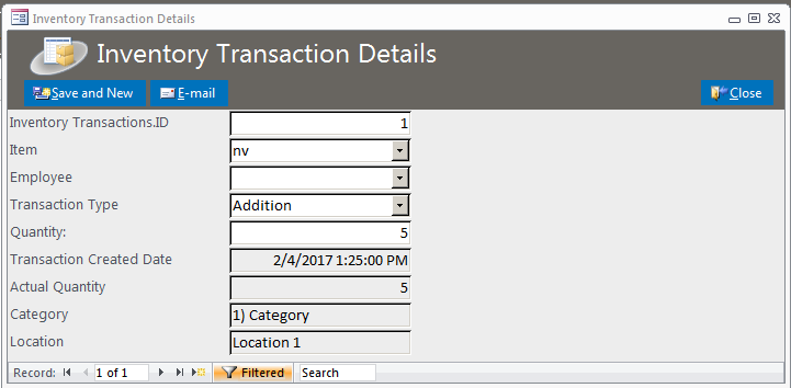 Inventory Template | Inventory Database